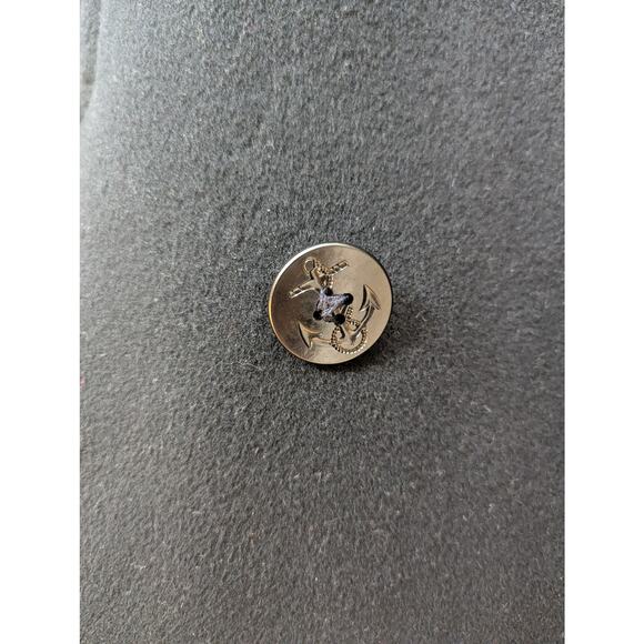 Saks Fifth Avenue Vintage 100% Wool Coat Size 10 Double Breasted Pea Coat - Picture 5 of 14